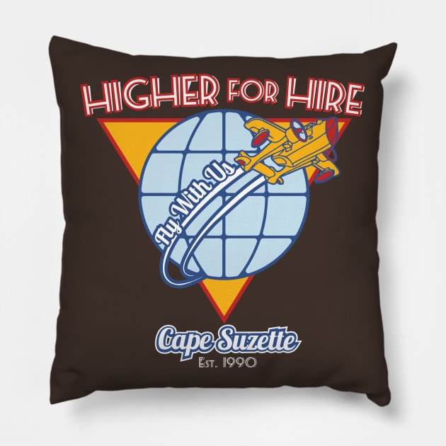 Higher for Hire Pillow by Nazonian