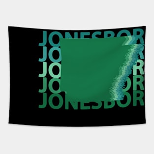 Jonesboro Arkansas Green Repeat Tapestry