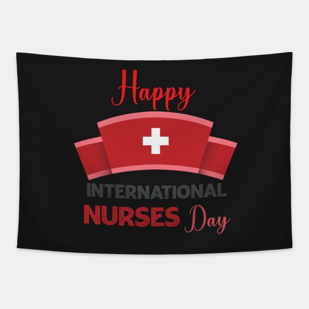 Happy International Nurses Day Tapestry by Ras-man93