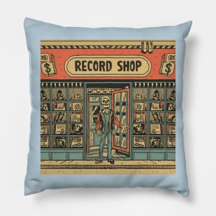 Record shop Pillow