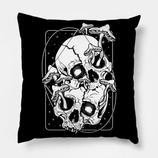 Overgrown - mushrooms gone wild Pillow