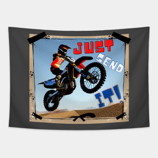 JUST SEND IT! Tapestry by NTGraphics