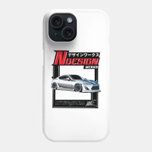 scion frs white blue Phone Case