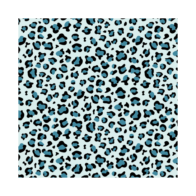 Leopard Print, Leopard Spots, Blue Leopard by Jelena Dunčević