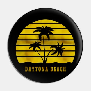 Daytona Beach Spring Break Golden Sun Pin