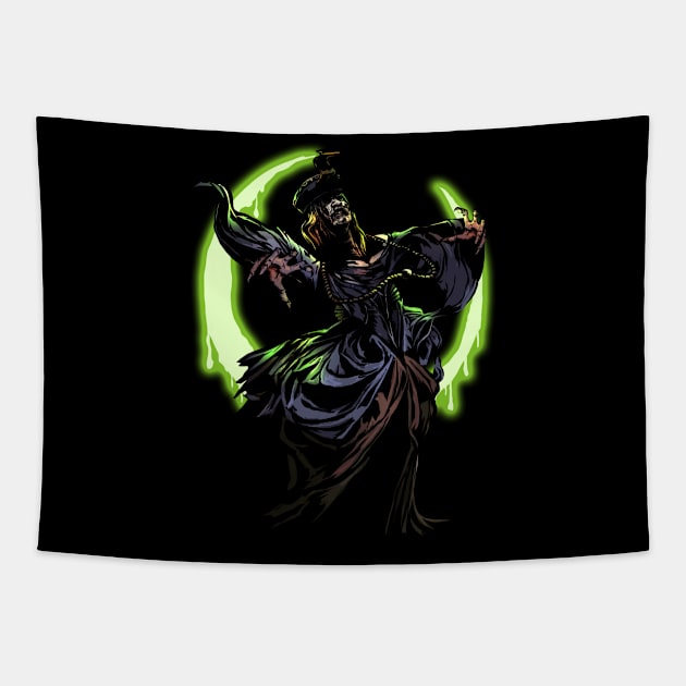 Jiang Shi Chinese Vampire Halloween Party Costume Tapestry by TheBeardComic