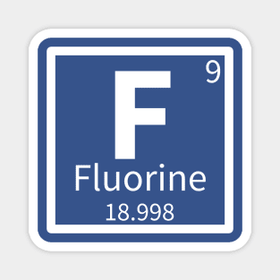 Fluorine — Periodic Table Element 9 Magnet