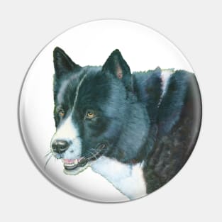Karelian beardog Pin