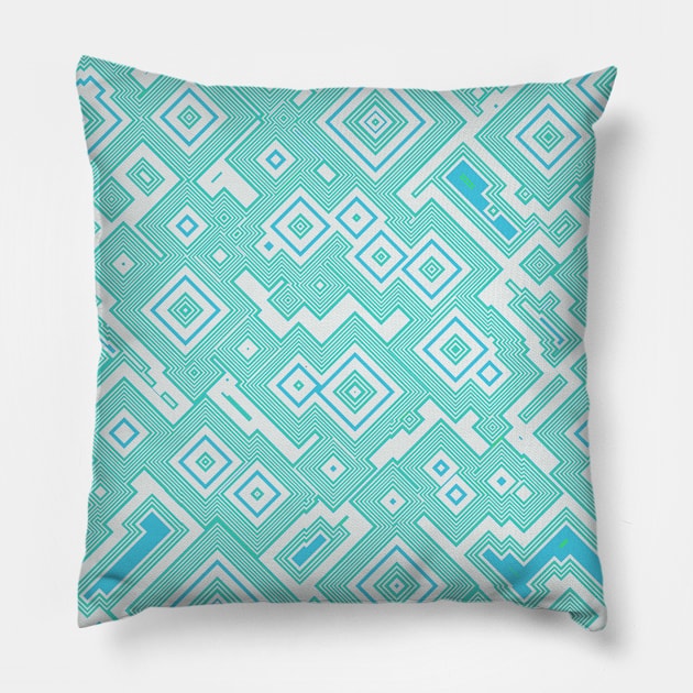 Block o squares Pillow by Tokofereal