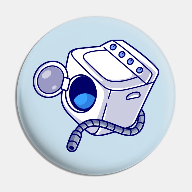 Washing Machine Cartoon Pin by Catalyst Labs