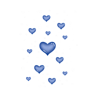 Blue hearts T-Shirt