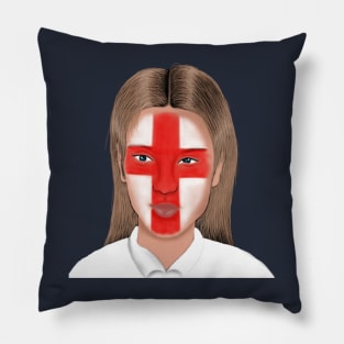 England Flag English Football Fan Pillow