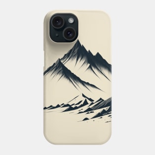 Minimalist mountainscape Phone Case