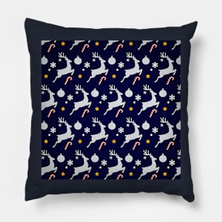 Christmas Reindeer Pattern Pillow