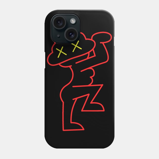 Red line sketch cartoon figure design Phone Case by slluks_shop