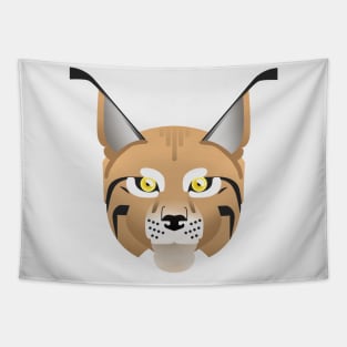 Eurasian lynx portrait Tapestry