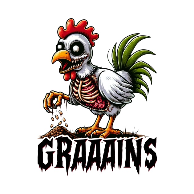 Undead Zombie Chicken Grains by cyryley