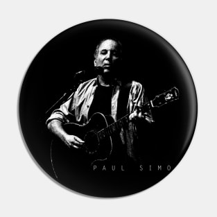 Retro Paul Simon Pin