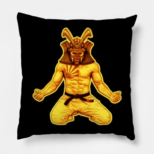 Samurai mask - Japanese warrior - samurai code Pillow