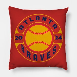 Braves Baseball 2024 Pillow