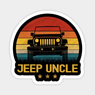 Vintage Jeep Jeep Uncle Jeep men Jeeps Lover Magnet