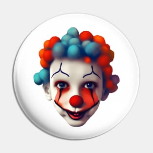 clown's face Pin