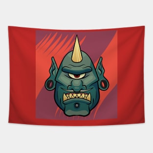 Cyclops Red Tapestry