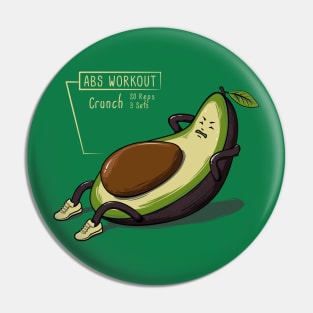 Avocado Core Exercise Pin