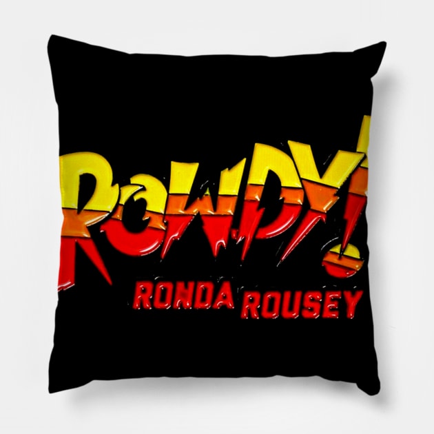 Ronda Rousey LOGO Pillow by strong chinese girl