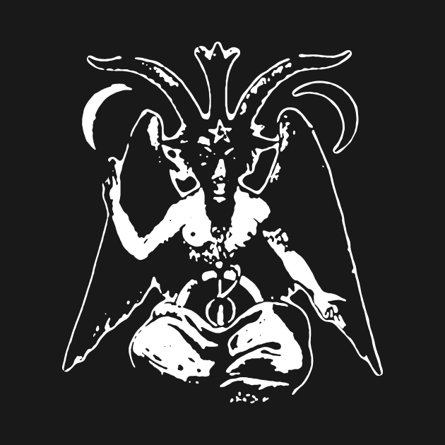 Baphomet (High Resolution, Monochrome) by HortusMornsEst