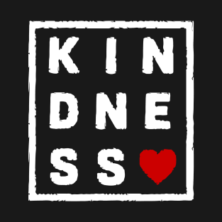 Kindness - white and red T-Shirt