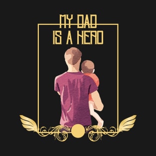 My dad is hero don't forget him Santa Christmas shirt holiday gift stickers T-Shirt