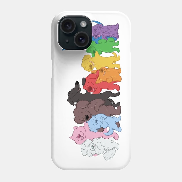 Progress Pride Puppies Phone Case by DnDoggos