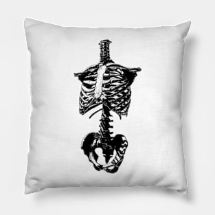 Skeleton Torso Pillow