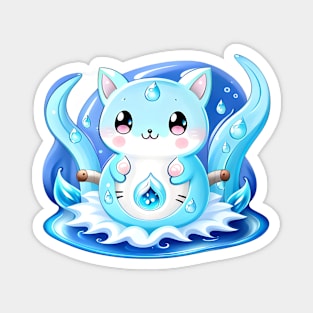 AquaWhisker FaeKitty Magnet