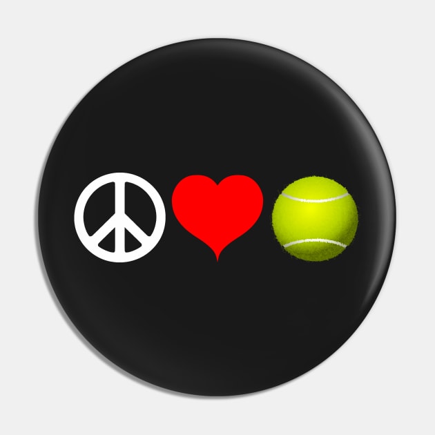 Peace Love Tennis Workout Design Pin by teesbyfifi