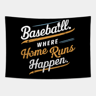 Baseball Where Home Run Happen Tapestry