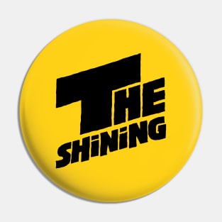 The shining black logo by Stanley Kubrick Pin