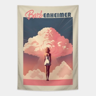 Barbie x Oppenheimer | Barbenheimer retro Tapestry