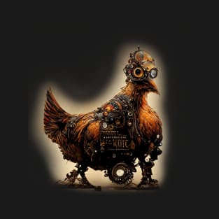 Robotic Steampunk Chicken T-Shirt