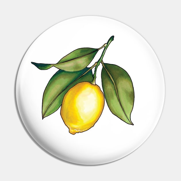 Golden Lemon Pin by oceanegp