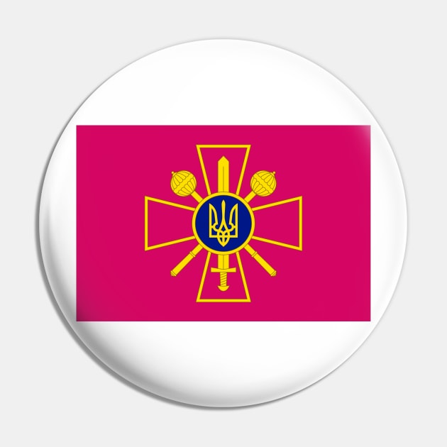 Ukrainian Ministry of Defence Flag Pin by Wickedcartoons