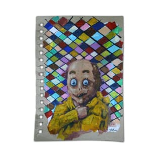 Half Man Half Duck | DuckMan Yellow Raincoat Goblin | Lowbrow Pop Surreal Art | Horror Masterpiece | Original Oil Painting By Tyler Tilley (tiger picasso) T-Shirt