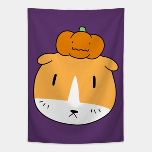 Little Pumpkin Guinea Pig Face Tapestry