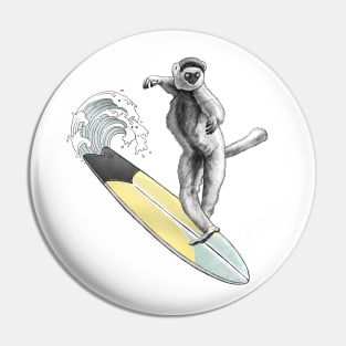 Sifaka surfer Pin