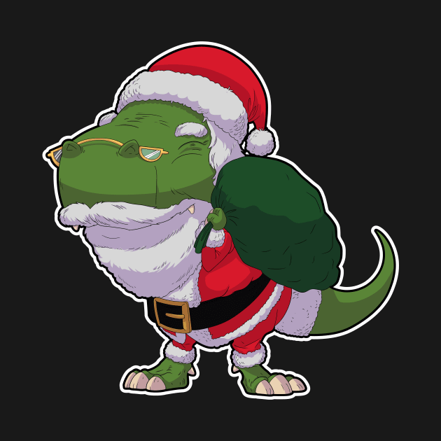 Dino Santa Claus by DinoTropolis