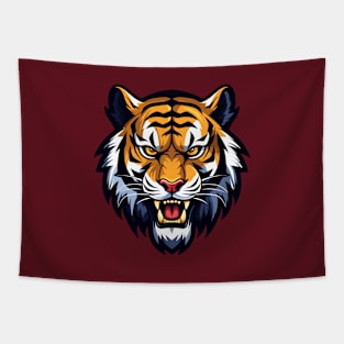 Bengal Tiger, Royal Tiger, Face, Head, Zoo Tapestry