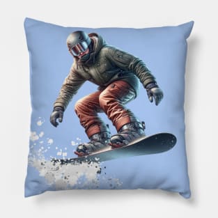 Snowboarder Pillow