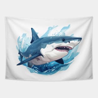 Blue Shark Tapestry