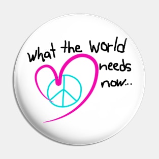 Love peace Pin